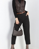 Kemerli Double Pantolon Siyah - 40090.1909.