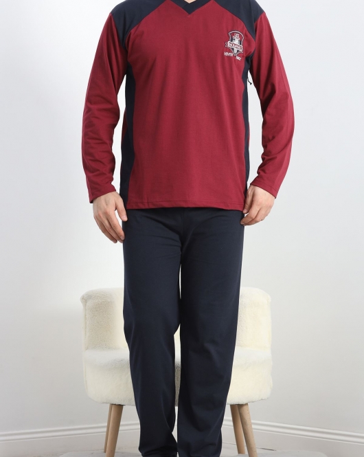 Erkek Pijama Takımı Bordo - 20218.1838.