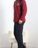 Erkek Pijama Takımı Bordo - 20218.1838.
