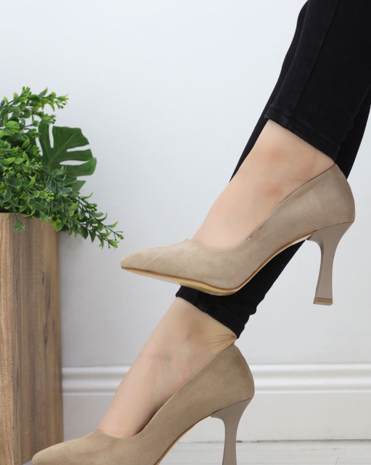 8 Cm Topuklu Stiletto Süetvizon - 19716.264.