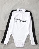 Baskılı Altı Çıtçıtlı Body Beyaz - 40081.1855.