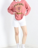 Polo Yaka Baskılı Sweat Gül - 20409.1778.