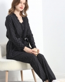 3'Lü Süet Set Pijama Takımı Siyahpuanlı - 30164.1050.