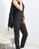 3'Lü Süet Set Pijama Takımı Siyahpuanlı - 30164.1050.