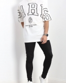 Unisex Oversize 2 İplik Tişört Beyaz - 30246.336.