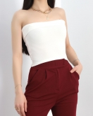 Straplez Bluz Ekru - 30289.251.