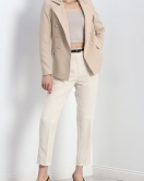 Gold Düğmeli Blazer Ceket Vizon - 912.1247.