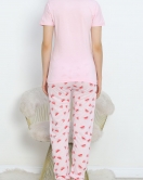 Desenli Pijama Takımı Açıkpembe - 18964.1567.