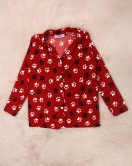 5-12 Yaş Çocuk Süet Pijama Takım Kırmızıpati - 30213.1048.