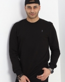 Nakış Detaylı Sweat Siyah - 40150.1940.