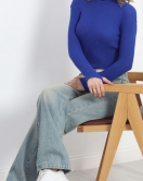 Balıkçı Yaka Parmak Geçmeli Body Saks - 18263.1807.