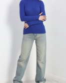 Balıkçı Yaka Parmak Geçmeli Body Saks - 18263.1807.