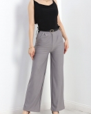 İp Askılı Büzgülü Crop Siyah - 40158.1595.