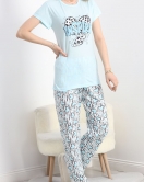 Baskılı Kısa Kol Pijama Takımı Bebemavi - 241.1287.