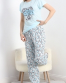 Baskılı Kısa Kol Pijama Takımı Bebemavi - 241.1287.