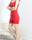Şortlu Atlet Takım Kırmızı - 21789.200.