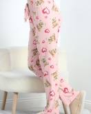 Süet Pijama Altı Pudra - 50112.1050.