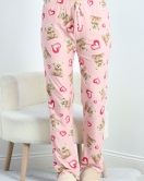 Süet Pijama Altı Pudra - 50112.1050.