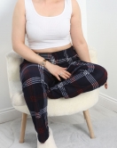 Büyük Beden Süet Pijama Altı Lacibordo - 50113.1050.
