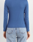 Kare Yaka Viskon Body İndigo - 20151.1778.