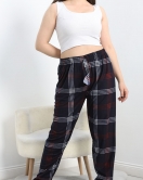 Büyük Beden Süet Pijama Altı Lacibordo - 50113.1050.