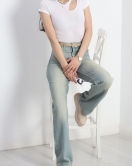 Damla Dekolteli Body Kırıkbeyaz - 18602.1723.