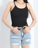 Fitilli İp Askılı Çıtçıtlı Body Siyah - 5070.125.