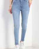 Skinny Dar Paça Kot Pantolon Açıkmavi - 30325.1946.