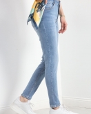 Skinny Dar Paça Kot Pantolon Açıkmavi - 30325.1946.