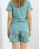 Kısa Kol Şortlu Pijama Takımı Mint1 - 18956.1567.