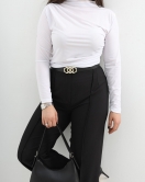 Drape Detay Sandy Bluz Beyaz - 50123.1949.