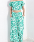 Desenli Crop Takım Yeşil - 715.1247.