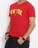 Baskılı Unisex Tişört Kırmızı - 20408.1778.