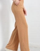Bürümcük Bol Paça Pantolon Sütlükahve - 22536.1247.
