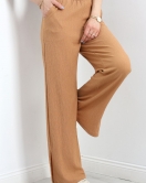 Bürümcük Bol Paça Pantolon Sütlükahve - 22536.1247.