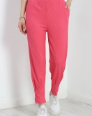 Bürümcük Paça Pensli Pantolon Pembe - 22537.1247.