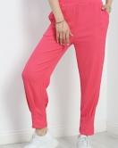 Bürümcük Paça Pensli Pantolon Pembe - 22537.1247.