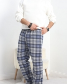 Süprem Pijama Altı Mavikareli - 40277.1902.
