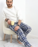 Süprem Pijama Altı Mavikareli - 40277.1902.