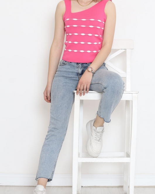 Desenli Triko Atlet Pembe - 954.1019.
