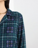 Düğmeli Süet Pijama Takımı Zümrütekose - 50135.919.