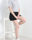 Unisex Bisiklet Yaka Tişört Gri - 17384.1778.