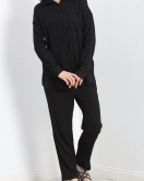 Dokulu Oversize İkili Takım Siyah - 40182.1942.