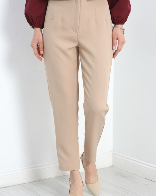 Beli Pensli Pantolon Sütlükahve - 30133.683.