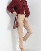 Beli Pensli Pantolon Sütlükahve - 30133.683.