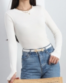 Parmak Geçmeli Body Ekru - 40213.1748.