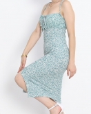 Askılı Desenli Elbise Mint2 - 650.1247.