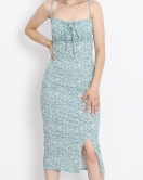 Askılı Desenli Elbise Mint2 - 650.1247.