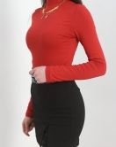 Parmak Geçmeli Viskon Body Kırmızı - 50217.1723.