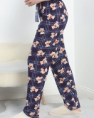 Desenli Süet Pijama Altı Lacibej - 50179.1929.